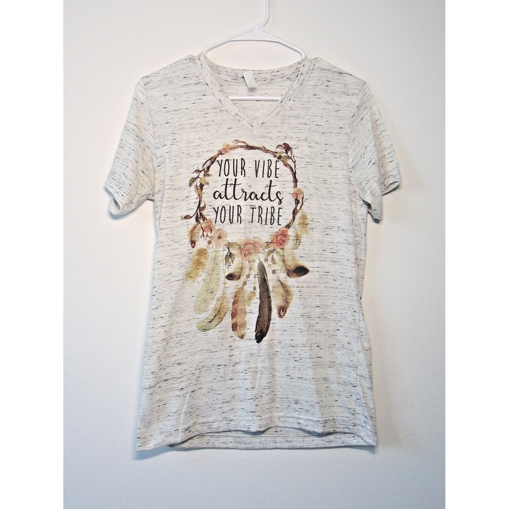 your vibe attracts your tribe graphic tee - small
